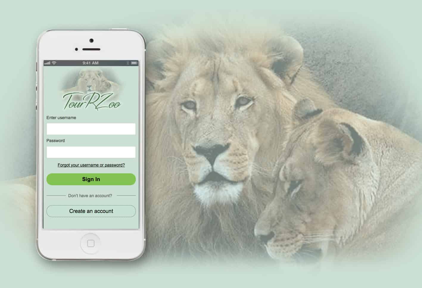 Tour R Zoo Mobile App (Mid-Fidelity Prototype)